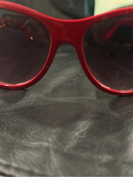 A.J. Morgan Glossy Red Cat-Eye Sunglasses with Red Tint main image 6